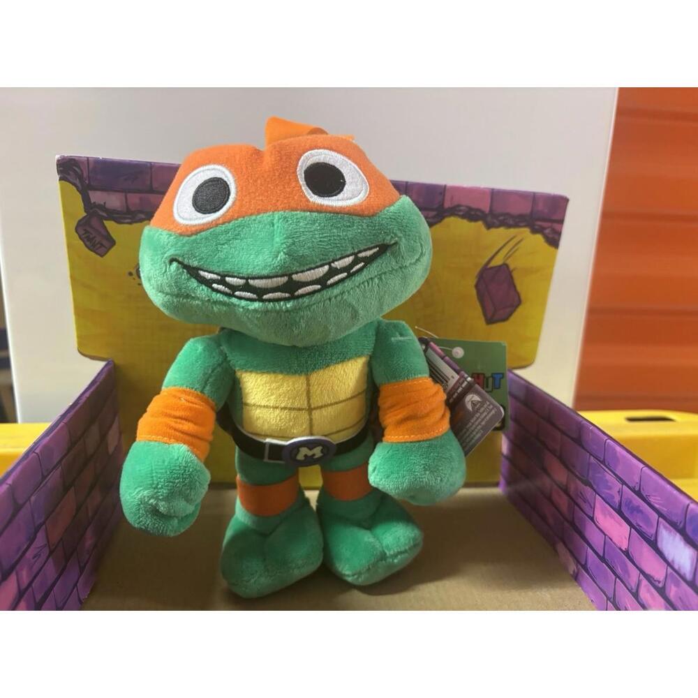 Teenage Mutant Ninja Turtles Michelangelo TMNT Mayhem Movie 8" Mikey Plush Toy